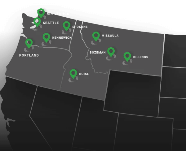 Based in the Pacific Northwest, serving you where you need us.